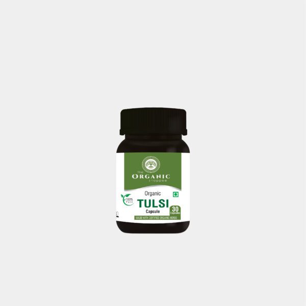 organic tulsi capsules by the organic shoppee